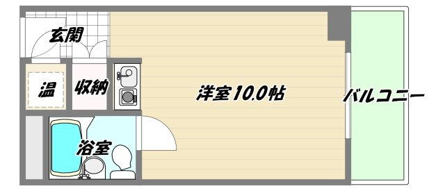 大阪市東淀川区東中島４丁目の賃貸マンションの間取り