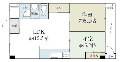 サンロイヤル霞ヶ丘の間取り