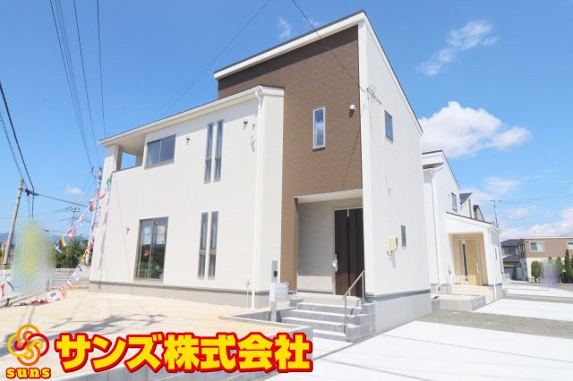 郡山市大槻町字上柵　　　４号棟　　　大槻小学校、大槻中学区　の外観|南西側道路