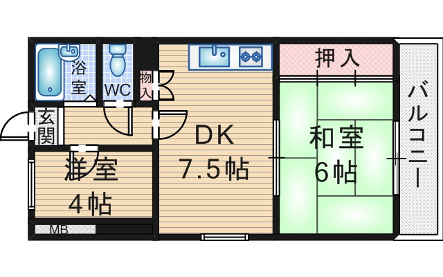 ハイツM&Mの間取り
