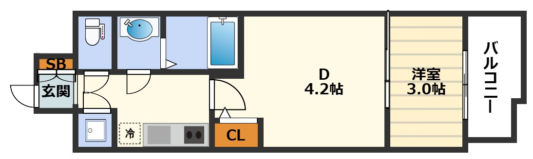 セレニテ東梅田アリエの間取り