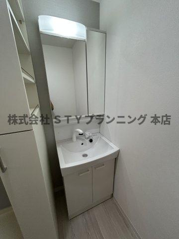 仲介手数料0円！Tidy本陣西の独立洗面台
