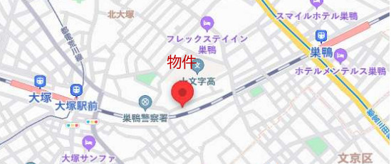 ピソ・ティエランジュ大塚の地図