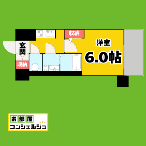 ステージファースト名古屋尾頭橋(旧S-RESIDENCE尾頭橋)の間取り
