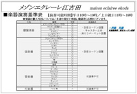 使用可否楽器一覧
