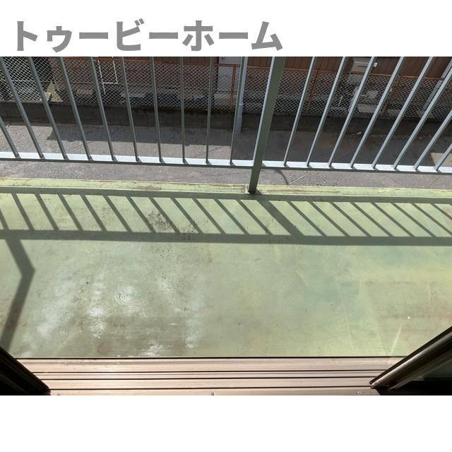 第二静和荘のバルコニー|外からの目が気にならないバルコニーで洗濯物が干せます