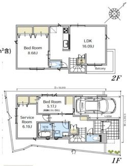 【間取り】 | 横浜市戸塚区上矢部町　新築戸建て　全２棟　今回販売1棟 | 間取図