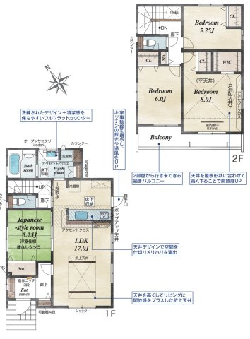 【間取り】 | 鴻巣市箕田　新築戸建　全1棟　1号棟