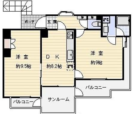 ハピネスコートの間取り
