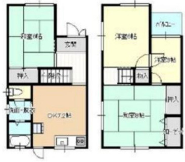 西二見戸建の間取り