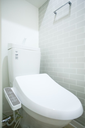 久留米市西町のアパートのトイレ|清潔感のあるトイレです