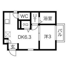さいたま市浦和区上木崎６丁目のアパートの間取り