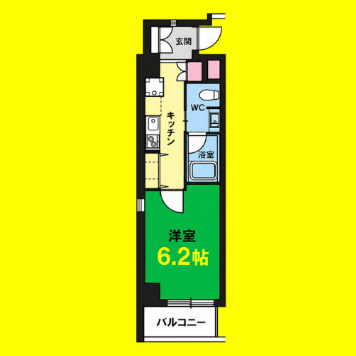 SALT515　名古屋市賃貸　仲介手数料無料の間取り