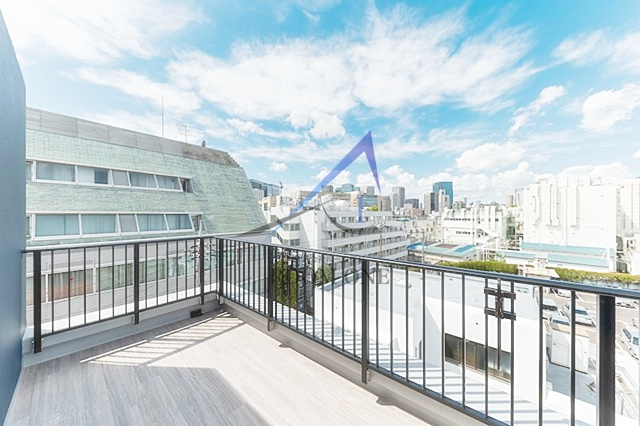 プラティーク品川大井町 のバルコニー|ルーフバルコニーです。
