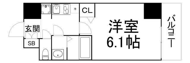 【間取り】 | プレサンス谷町九丁目駅前