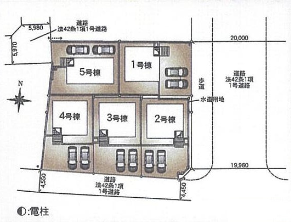 龍ケ崎市白羽第11　新築戸建　3号棟の区画図
