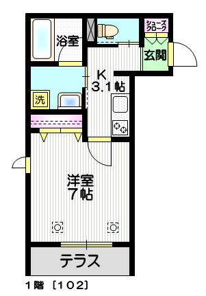 （仮称）上中里１丁目メゾンの間取り