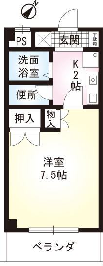【間取り】 | 村野旭が丘ビル(ムラノアサヒガオカビル)