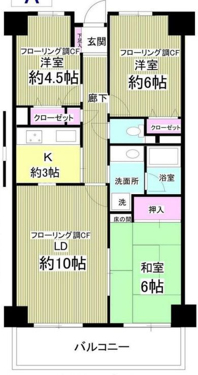 クレストヒル中野木の間取り