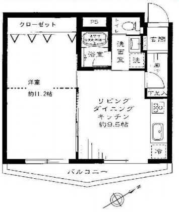 セザール目黒の間取り