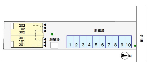 メゾンミニョンの区画図
