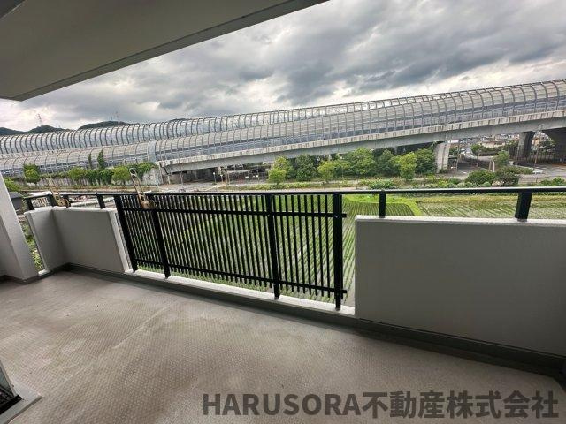 日興交野スカイマンションのバルコニー