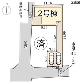 リーブルガーデン堺市東区菩提町3丁の区画図