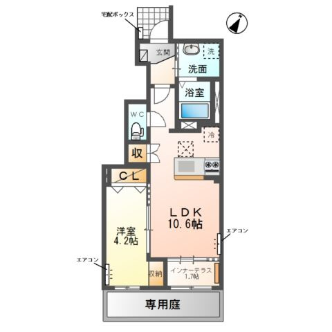 パルク　フェルメの間取り