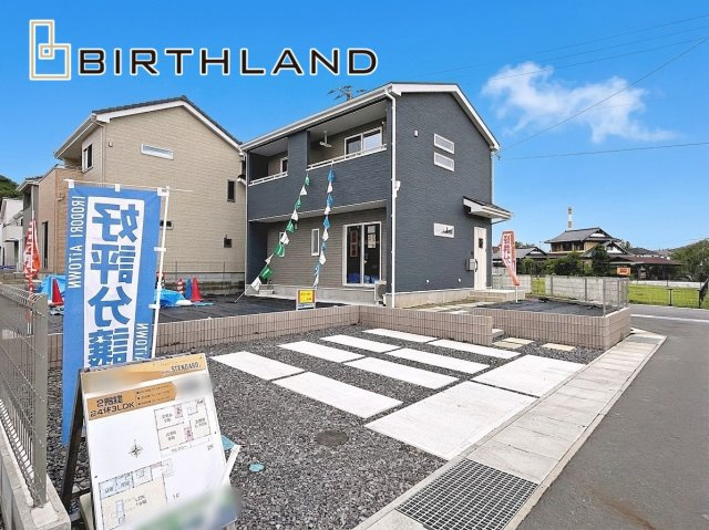 新築戸建・新築建売　西郷村小田倉字前原　小田倉小・西郷第二中の外観|駐車スペースはゆとりがあり来客時も安心です！
