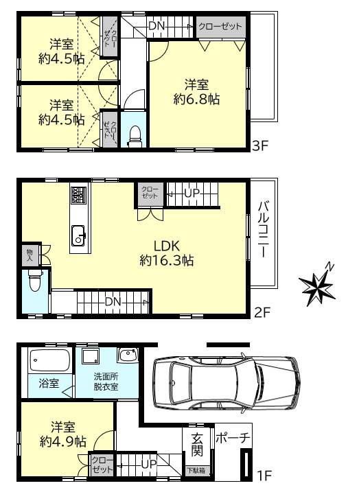 神戸市須磨区須磨浦通６丁目戸建の間取り