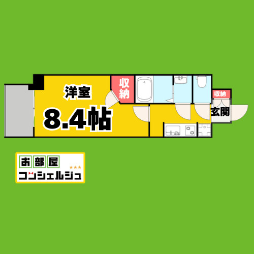 S-RESIDENCE今池beleta(ベレータ)の間取り