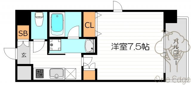 アスヴェル南森町の間取り