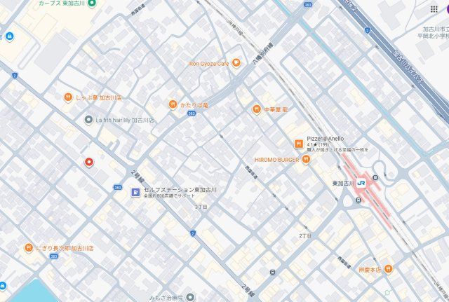 ハイツ東加古川　4階の地図