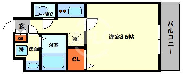 クリスタルグランツ大阪BAYの間取り|クリスタルグランツ大阪BAY　間取り