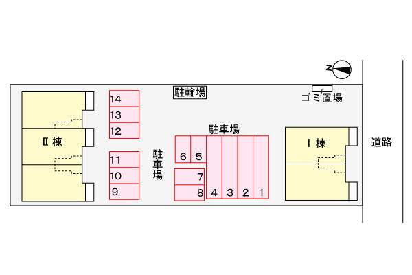 キャロットファームⅡの区画図