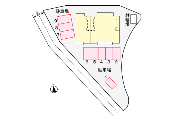 レジーナ・ＣＯＣＯの区画図