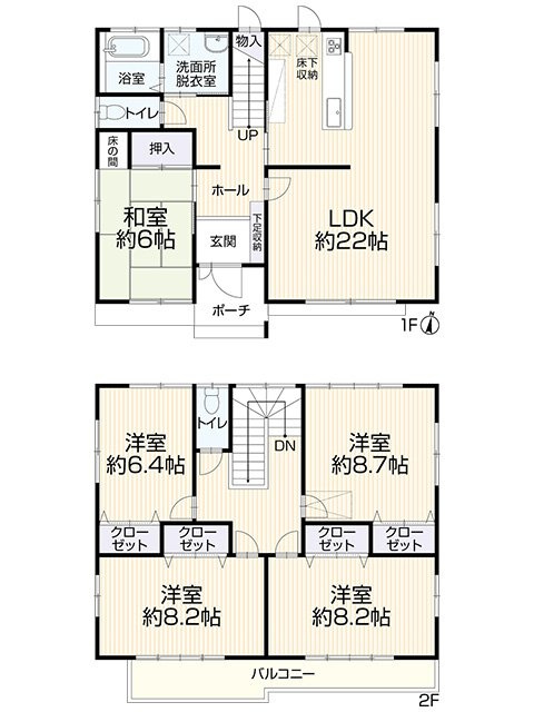 リフォーム　中古戸建　一宮市大和町馬引　平成21年築の間取り