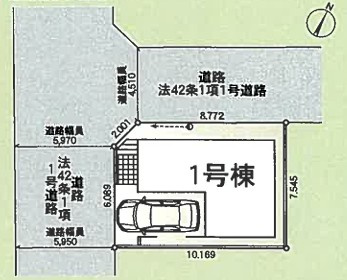 【区画図】 | 綾瀬市寺尾釜田第5 新築戸建 全1棟