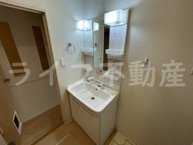 メゾンソレイユの独立洗面台|独立洗面台、朝の身支度には欠かせません