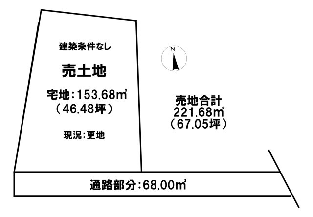 宇都宮市東峰町3441-16、-22、-23の区画図