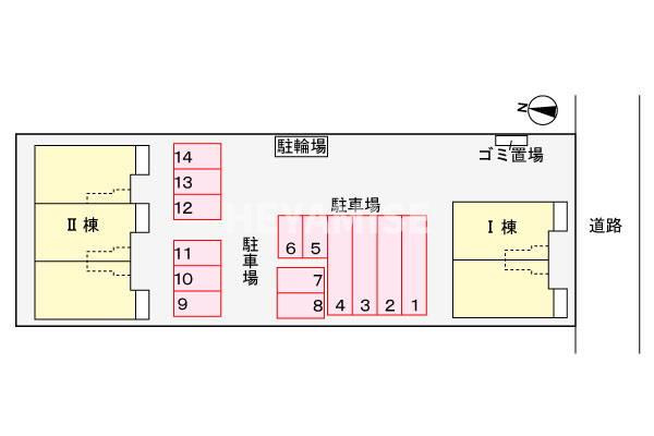 キャロット ファームⅠの区画図