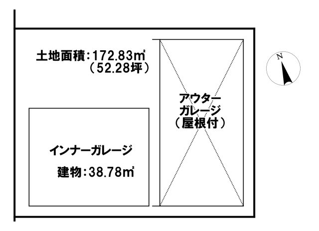 宇都宮市元今泉1丁目10-15、-18の土地図