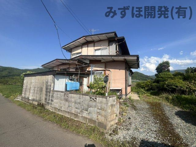 天童市大字干布126番3の前面道路含む現地写真