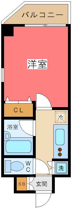 スカイコート幡ヶ谷の間取り