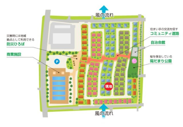 光が丘２丁目　中古戸建の区画図|【光が丘エコタウン】“エコ”と“コミュニティ”をテーマとした自然と共生する街