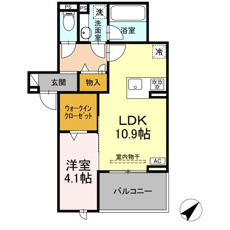 D-avance柱六番町 Ⅲの間取り