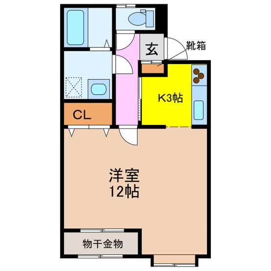 【間取り】 | ハイツＳＥ　Ａ