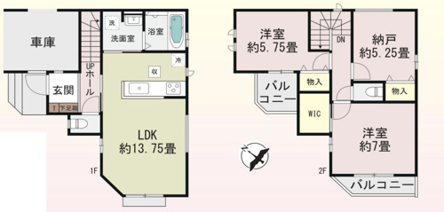 第11白岡小久喜　新築戸建　全1棟　1号棟の画像
