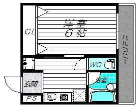 ネクスプロス天六の間取り