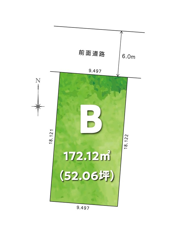 「弥右衛門公園すぐ」高知市高そねB号地　建築条件付き売土地